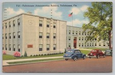 Tallahassee Administration Building Tallahassee Florida FL Postcard 1949 Linen