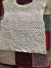 Weißes Shirt Größe 38 Handarbeit, Länge 6...