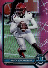 2021-22 Bowman University Malik Cunningham #92 Chrome Pink Louisville 2M