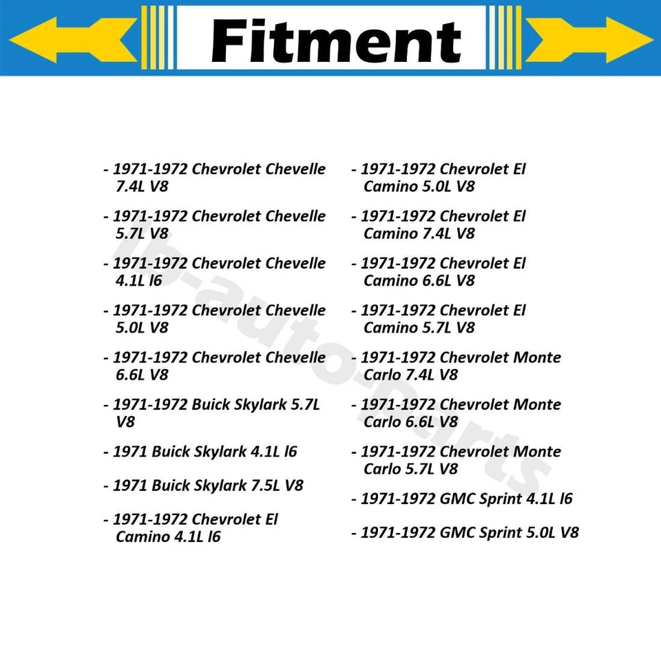 Концы переднего анкерного стержня и шаровой шарнир 8 шт. для Oldsmobile F85 1971 - Изображение 2 из 4