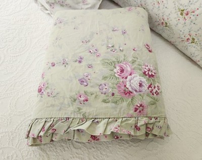 SIMPLY SHABBY CHIC RACHEL ASHWELL FULL/QUEEN BRAMBLE ROSE FLORAL DUVET COVER