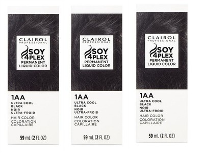 BL Clairol Liquicolor Perm 1Aa/52D Ultra Cool Black 2oz X 3 Packs