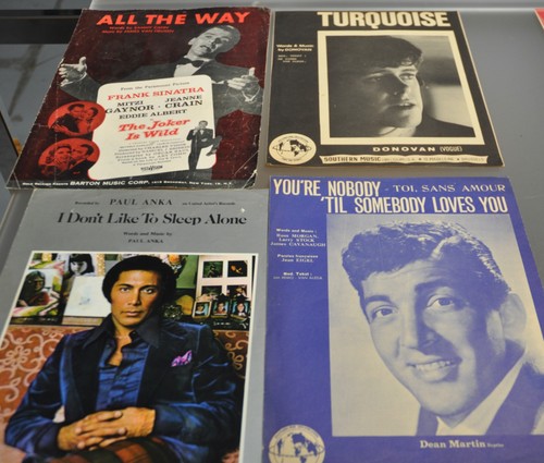 Sammlung Noten Vintage Sheet Music Frank Sinatra Paul Anka Donovan Valente 13 x - Picture 3 of 4