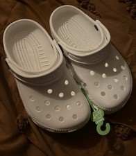 Crocs Classic Clog White Shoes US Size Junior 1 NWT
