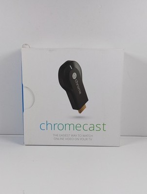 Google Chromecast (1st Gen) Media Streamer - Original Box & Accessories
