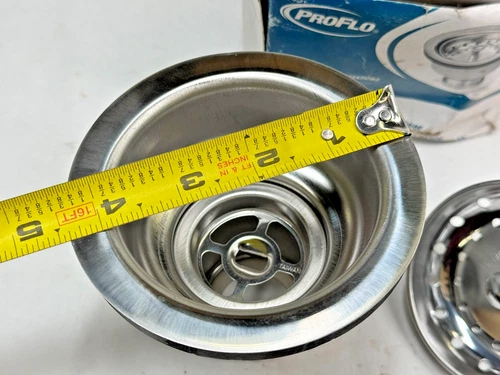 PROFLO PF1432SS Stainless Steel Sink Drain & Strainer 1-1/2" MIP - Picture 8 of 9