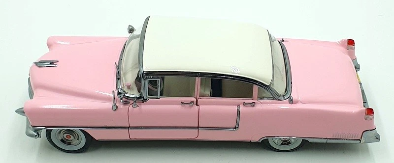 Greenlight 1/18 Scale 13648 - 1955 Cadillac Fleetwood Series 60 Pink/White Roof - Image 4 of 4