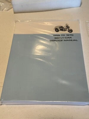 Harley 1959-70 Servicar Service Shop Manual Wiring Diagrams, Engine, Driveline