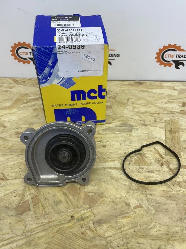 Water Pump fits VW POLO 9N, Mk5 1.4 02 to 14 Coolant 03C121005C 03C121005D - Image 2 of 2