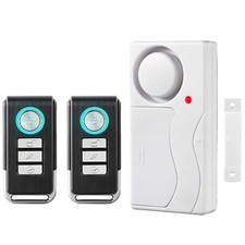 Apartment Home Security Magnetic Sensor Alarm Loud Horn with 2 Remote Control US