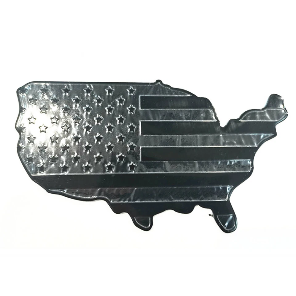 3D Metal Car Sticker American Map Flag Emblem Badge Decal Decor Accessories — 第 4/4 张图片