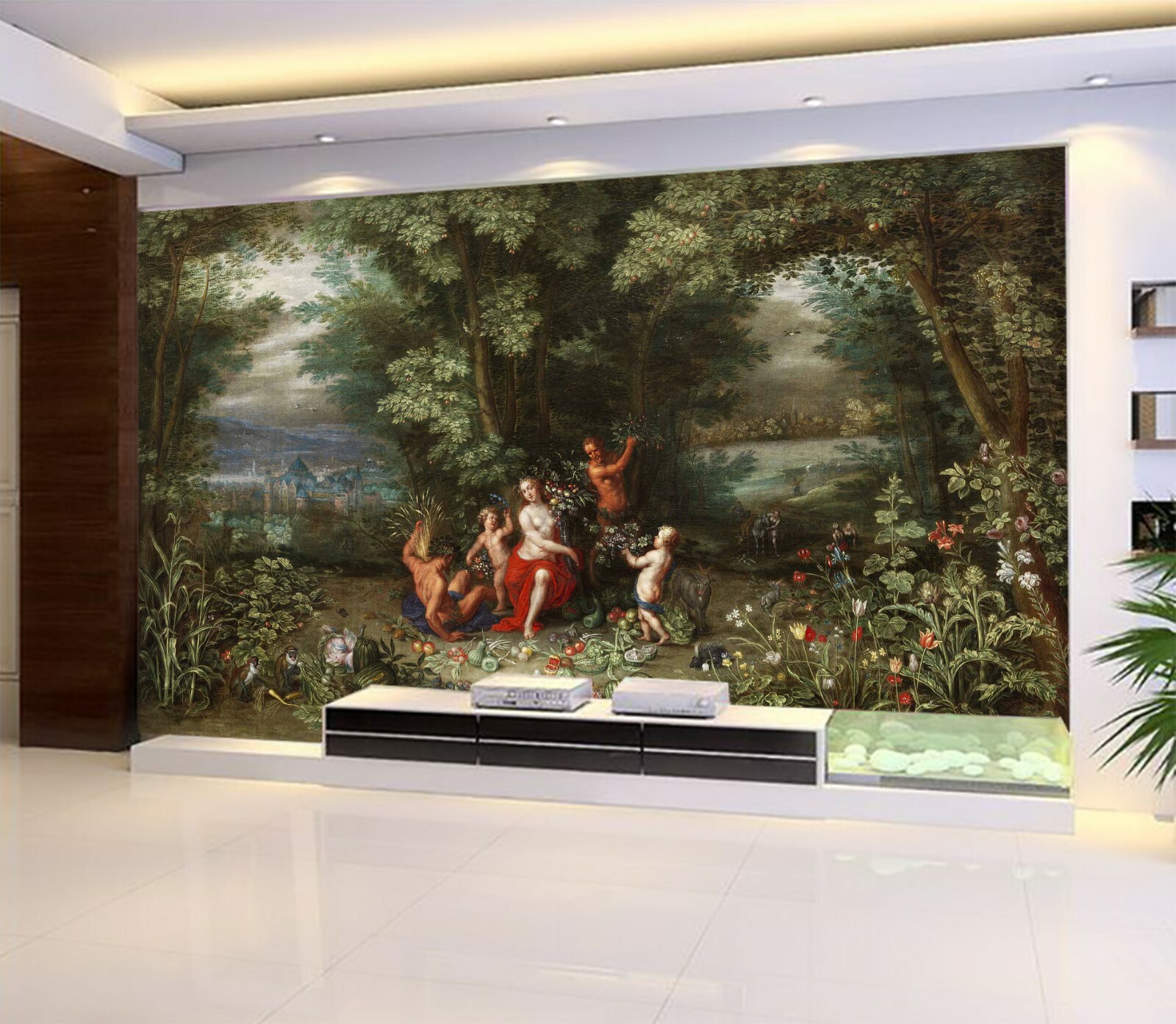 3D Forest Religion ZHUA7755 Wallpaper Wall Murals Removable Self-adhesive Amy