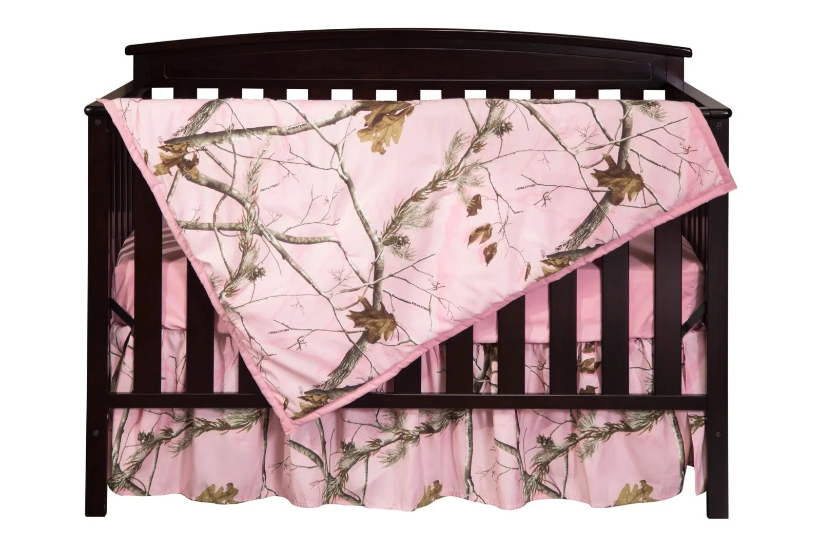 Realtree Pink Camo Crib Set Bedding, Sheet Skirt Blanket Baby Toddler
Opens in a new window or tab