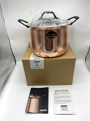 Tramontina Barazzoni Butterfly 9 Qt Stockpot, Copper Exterior