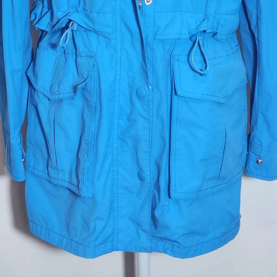 J. Chaqueta ligera Crew Perfect en azul talla XS J. Chaqueta de lluvia azul Crew Foto 4 de 4