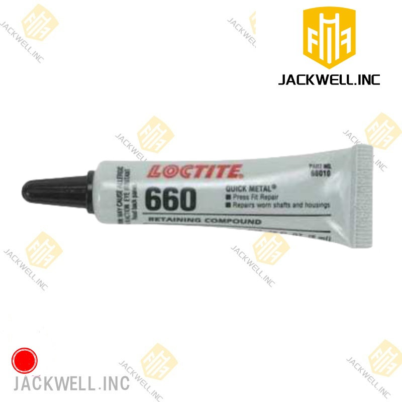 Loctite 209765 Retaining Compound, 660 Series, Quick Metal, Silver