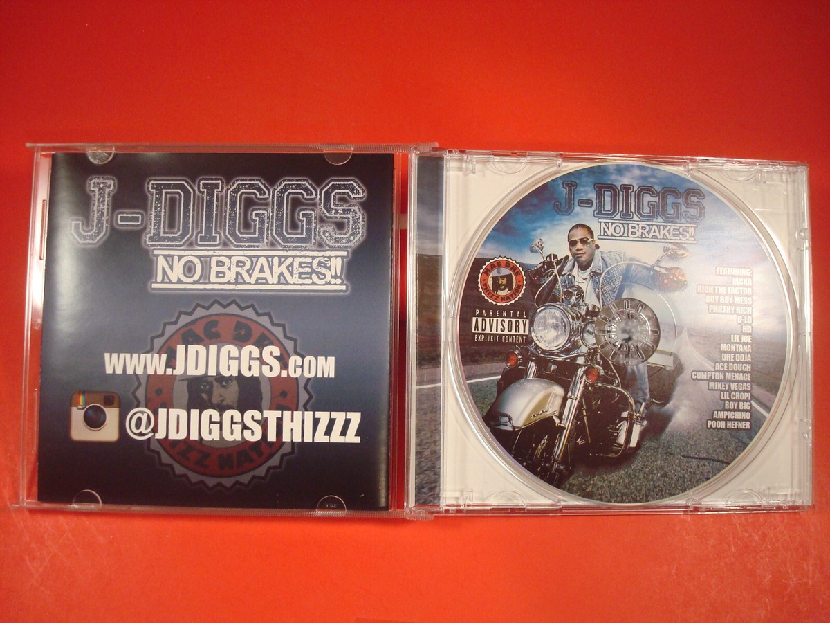 J-Diggs: No Brakes (NEW-Opened SUPER RARE CD) Jacka, Messy Marv