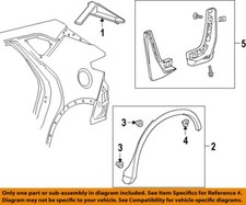 GM OEM 19-23 Blazer Quarter Panel Exterior Trim-Applique 84520298