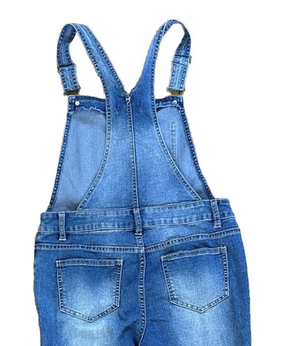 Girls Denim Dungaree Overalls Size 14-16 - Picture 5 of 6