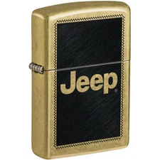 Zippo Windproof Lighter Jeep Stamp design Classic Street Brass Finish 46225