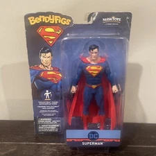 BendyFigs DC SUPERMAN 7" Toyllectible Figure with Display Stand! #NN4403