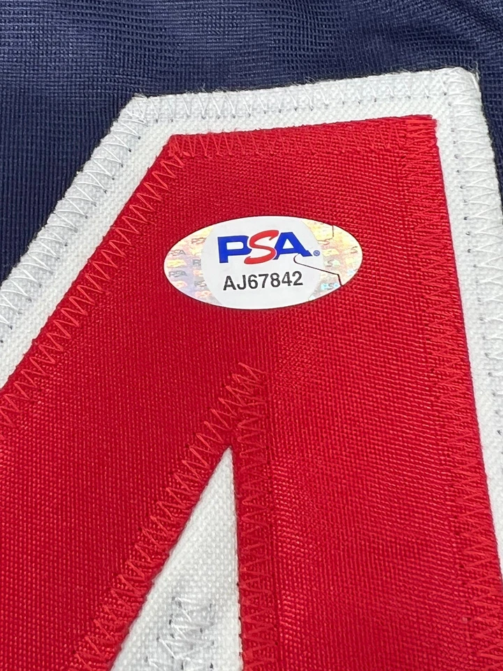 Zach Plesac Hand Signed Autographed Cleveland Guardians Blue Jersey PSA - Image 2 of 4