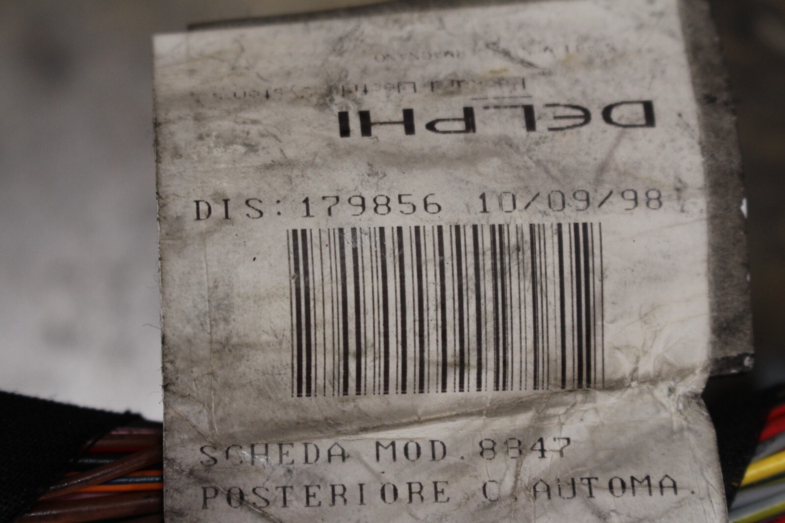 Ferrari 456 M, Rear Body Wire Harness, Dmg, Used, P/N 179856