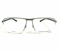 New Porsche Design Titanium Eyeglasses Optical Frame P8317 C Silver Gray w/ Case