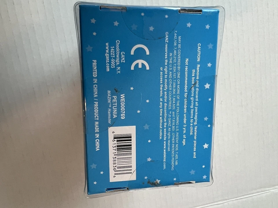 Webkinz Mazin' Hamsters Petunia New First Edition WE0007Purple Collectable RARE - Image 3 of 4