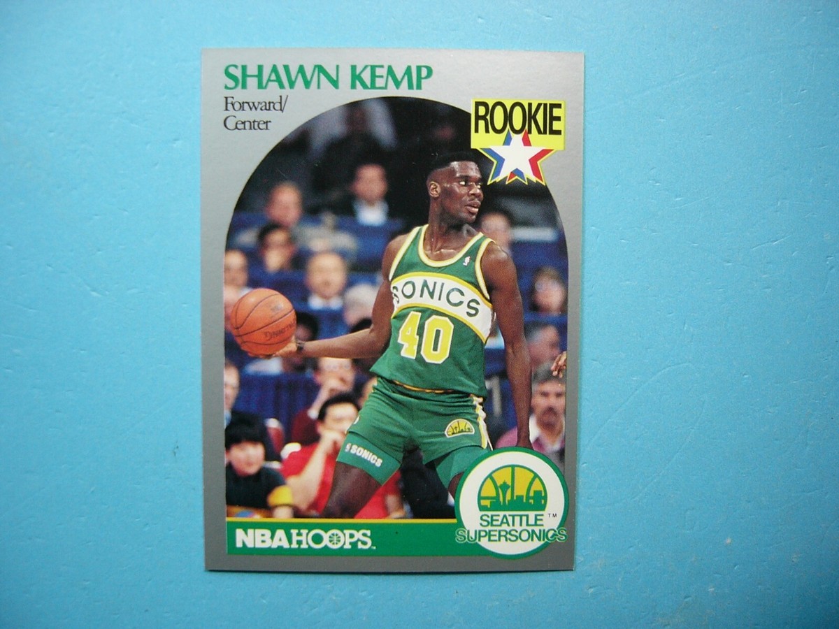 NBA カード　シャック　② 1990/91 NBA HOOPS BASKETBALL CARD #279 SHAWN KEMP ROOKIE RC NM