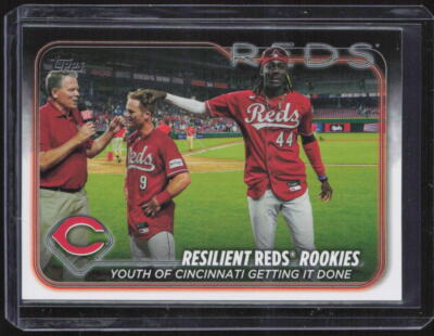 2024 Topps #133 Resilient Reds Rookies: Youth of Cincinnati Getting It Down