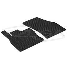 Gummimatten für VW Caddy ab 11/2020 2-teilig Gummi Fußmatten Automatten