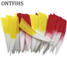 36 ONTFIHS Feathers 3" RW LW Shield Gradient Color Arrow Fletching