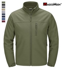 Mens Outdoor Fleece Jacket Softshell Winter Windproof Full Zip Jacket Warm Coat