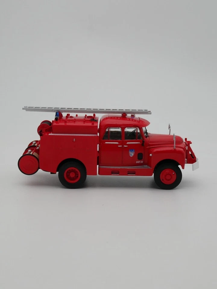 Camión de bomberos Ixo 1:43 Berliet GBK 4X4 modelo de coche fundido a presión vehículo de juguete de metal Foto 3 de 4