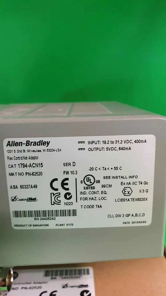 Allen Bradley 1794-ACN15/1794ACN15 - Photo 2/2