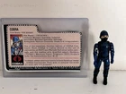 Vintage GI Joe ARAH 1982 V1 Cobra Soldier Straight Arm w/ File Card 3.75 Hasbro