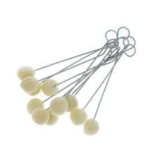 50 Pieces Wool Daubers Ball Brush Leather Dye Dauber Dyeing Applicator with M...