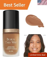 Mocha 19 Longwear Liquid Foundation - Natural Finish, Hydrating & Oil-Free