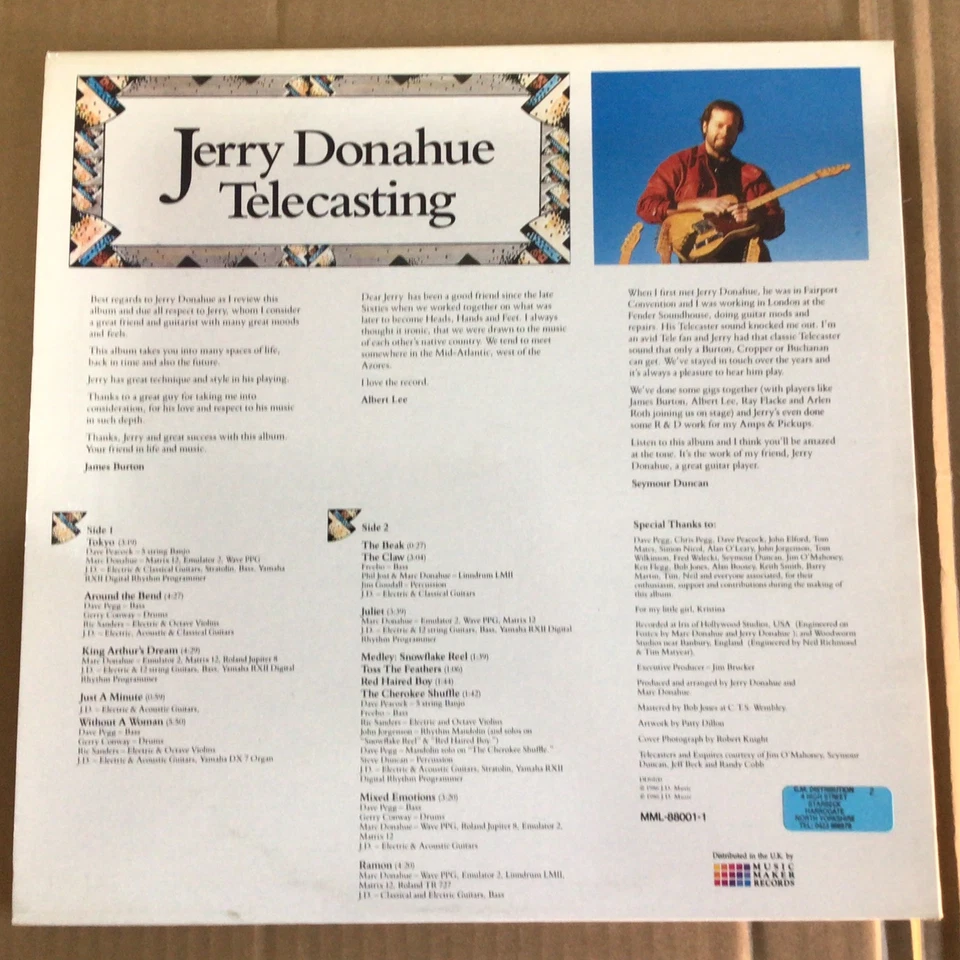JERRY DONAHUE ~~~FAIRPORT CONVENTION~~~ TELECASTING MINT CONDITION - Image 2 of 4