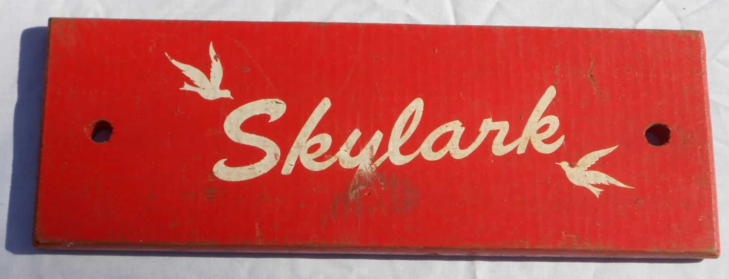 Vintage Skylark Swing Seat in Red