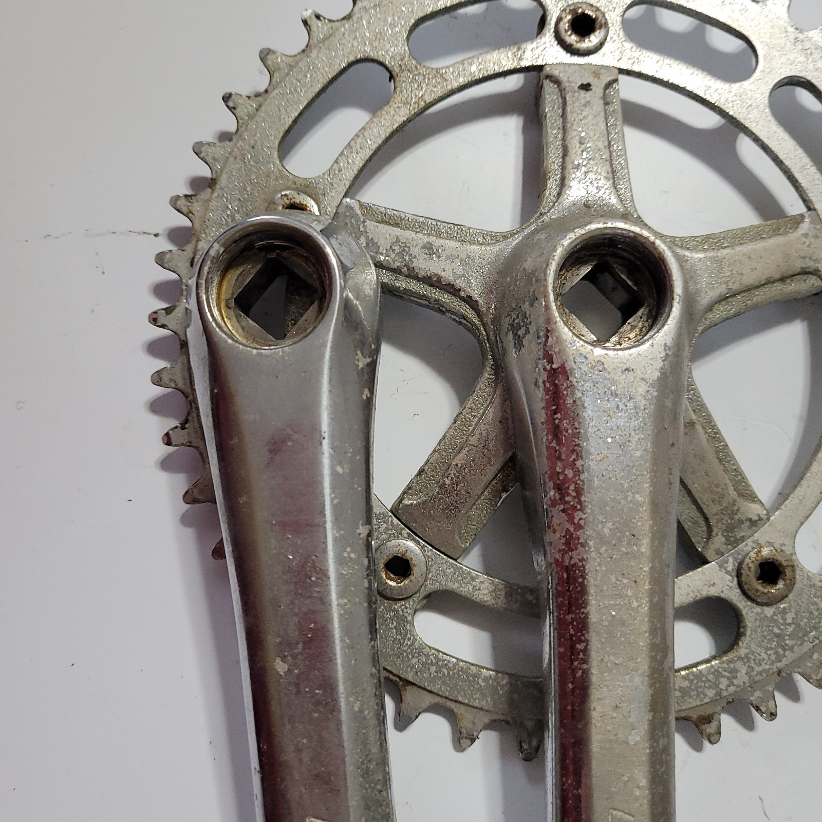 old school Takagi Ultra Dyno 170mm 44 T 3 piece bmx bike cranks