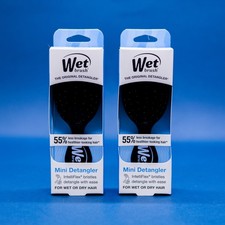 Wet Brush Original Detangler Hair Brush Mini Black 2 Pack