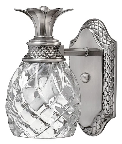 Hinkley Lighting H5310 Plantation 1 Light 5"W Bathroom Sconce - Nickel - Picture 1 of 5