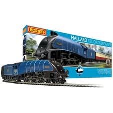 Hornby R1282M Mallard Record Breaker Train Set - Analogue OO Gauge Model