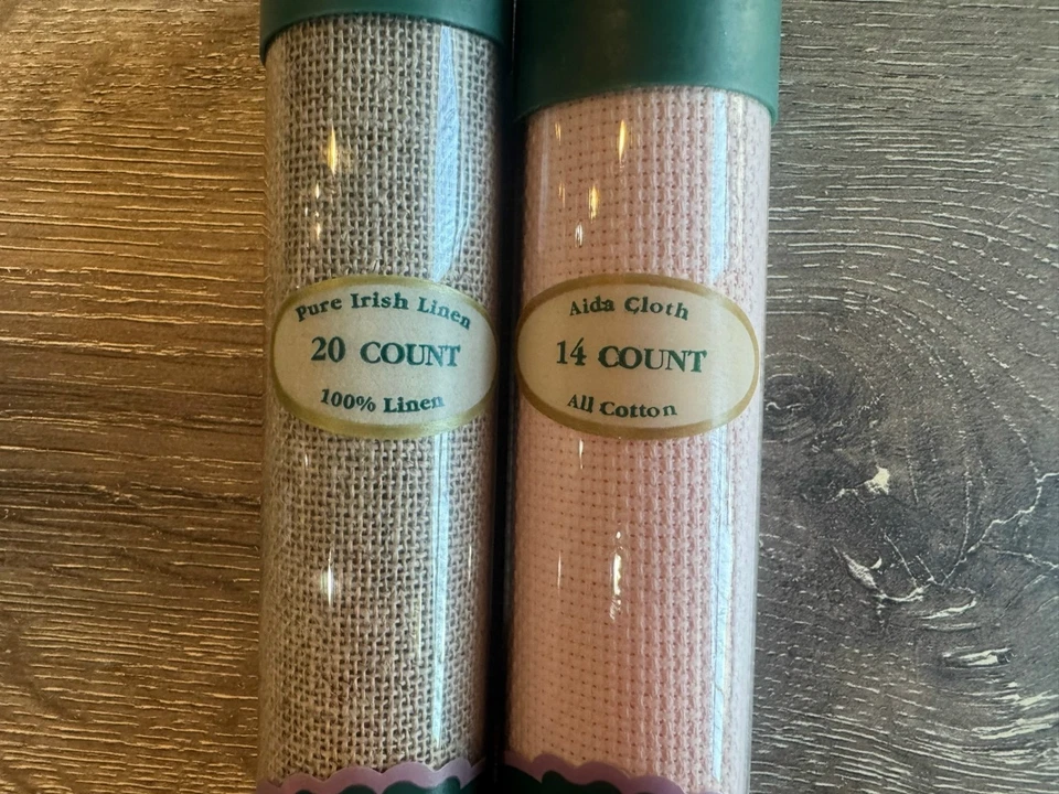 Juego de 2 Charles Craft Classic Reserve 15" X 18" tela Aida/lino irlandés puro Foto 3 de 4