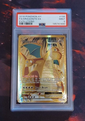 2016 Pokemon TCG Dragonite EX Full Art PSA 9 XY Evolutions