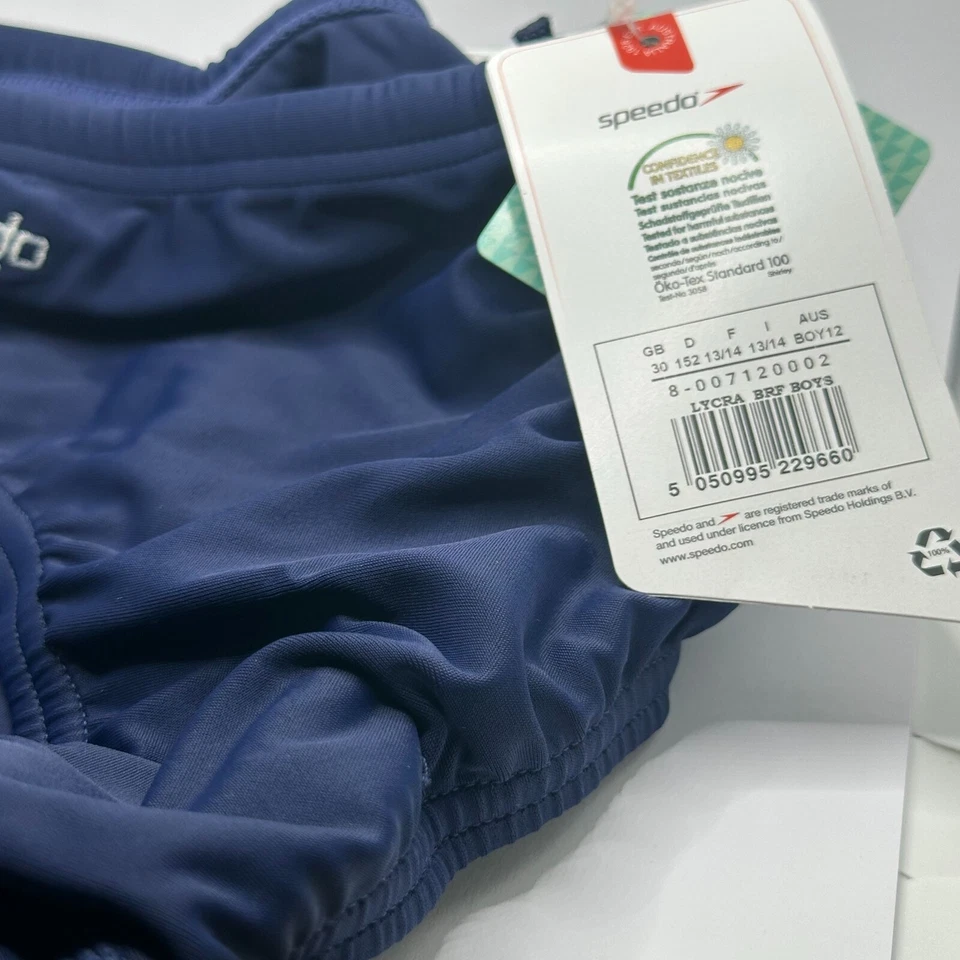 Speedo Slip Bain Garcon Bleu marine 152cm 13-14 ans Natation NEUF Etiquette - Photo 3/4