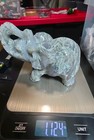 Moss Agate Elephant Carving 1.12 lb Crystal Statue Druzy Pocket Healing Stone — photo 2