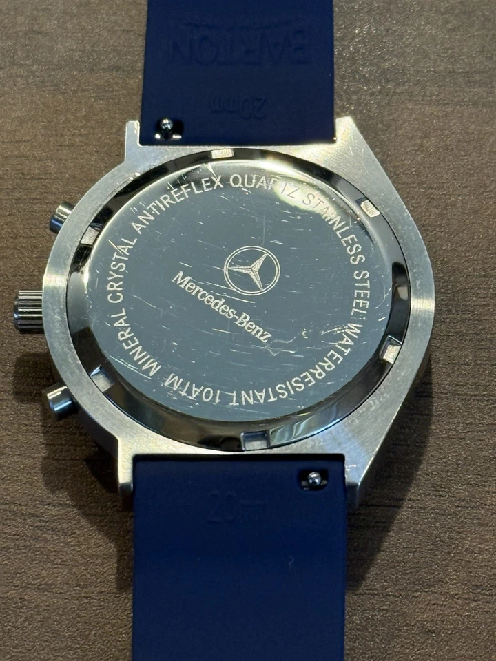 Reloj Cronógrafo Mercedes Benz MB - Retro Sport - Edición Tenis + 3 correas ¡RARO! Foto 2 de 4